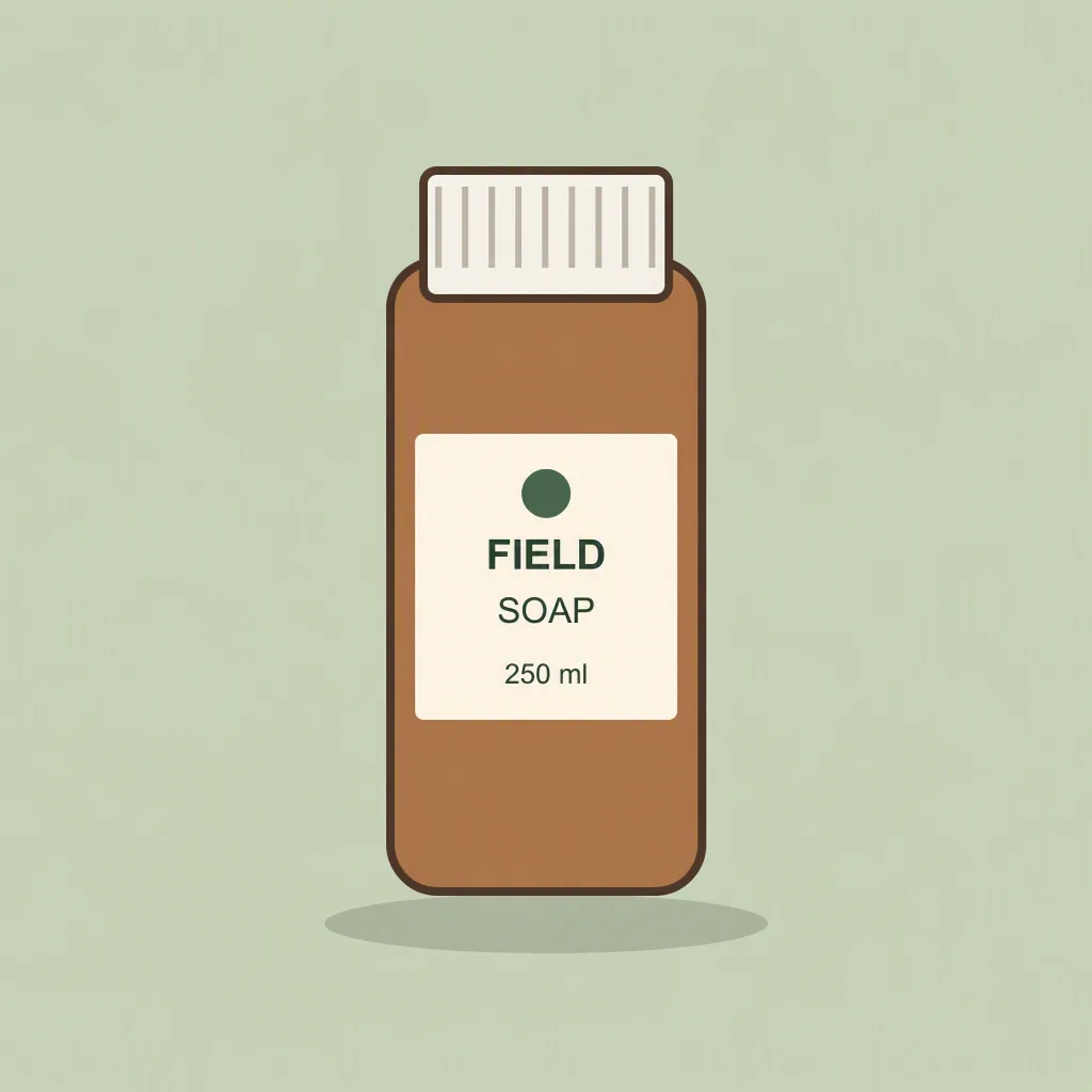 Sunburst edited bottle on a pale green background