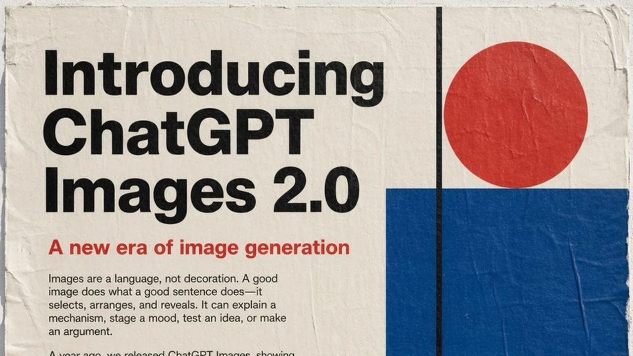GPT-Image-2 官方发布海报，粗体排版与几何形状，象征新一代图像生成模型
