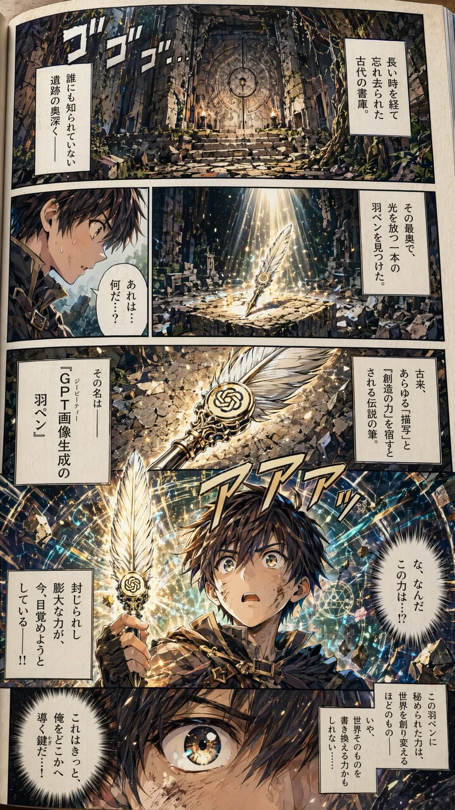 GPT-Image-2 生成的日文漫画页