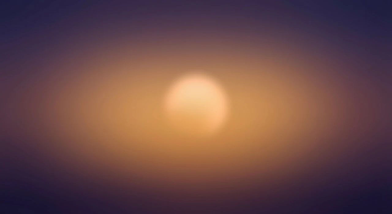 Warm amber and violet gradient with a soft glowing orb, suggesting precision and depth in a Chinese frontier model