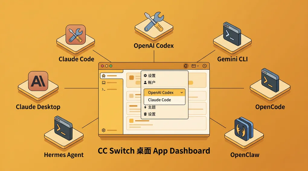 CC Switch v3.16.1 完整配置指南（2026）：一个面板管理 7 个 AI CLI