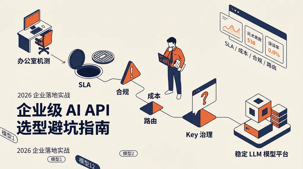 企业级 AI API 选型避坑指南 2026：上量后才会踩到的 10 个坑