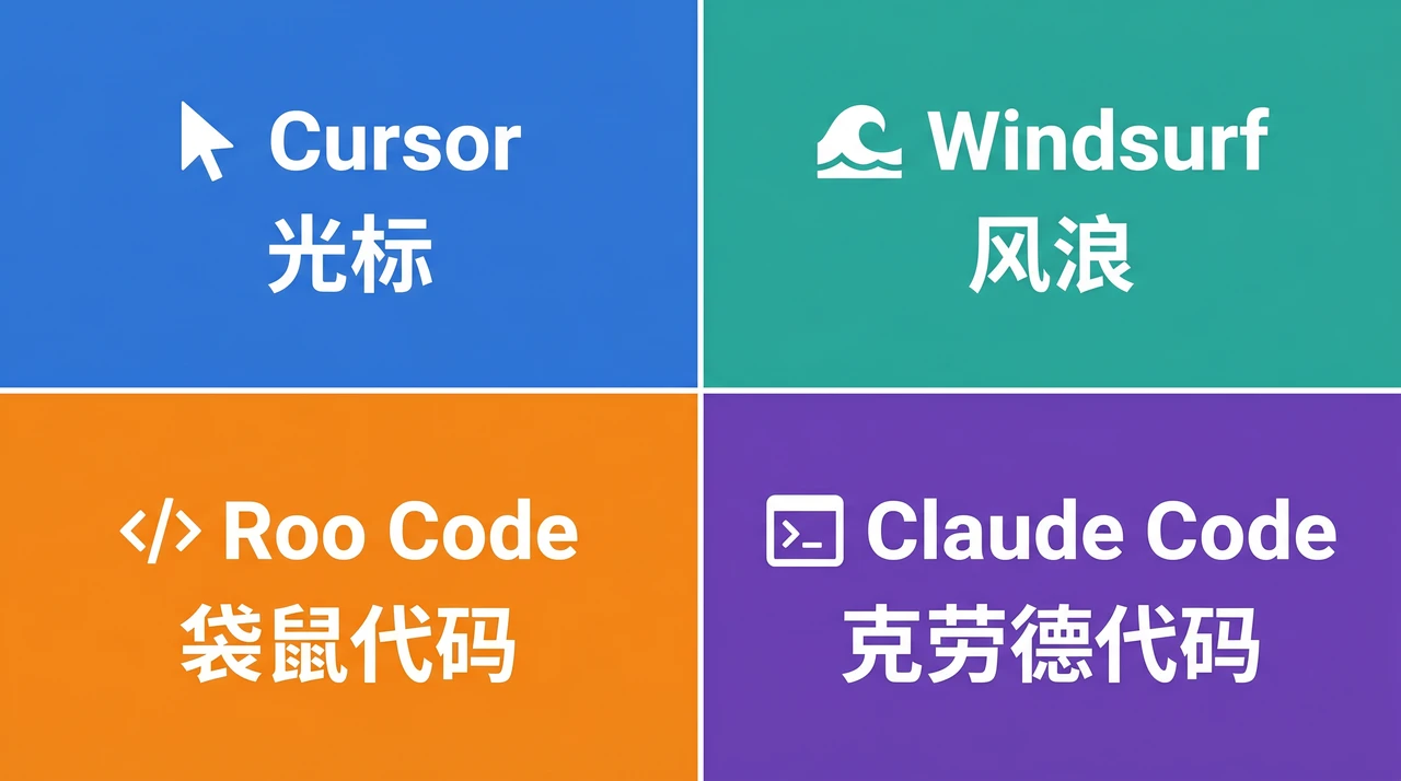 Vibe Coding 工具横评：Cursor vs Windsurf vs Roo Code vs Claude Code（2026）