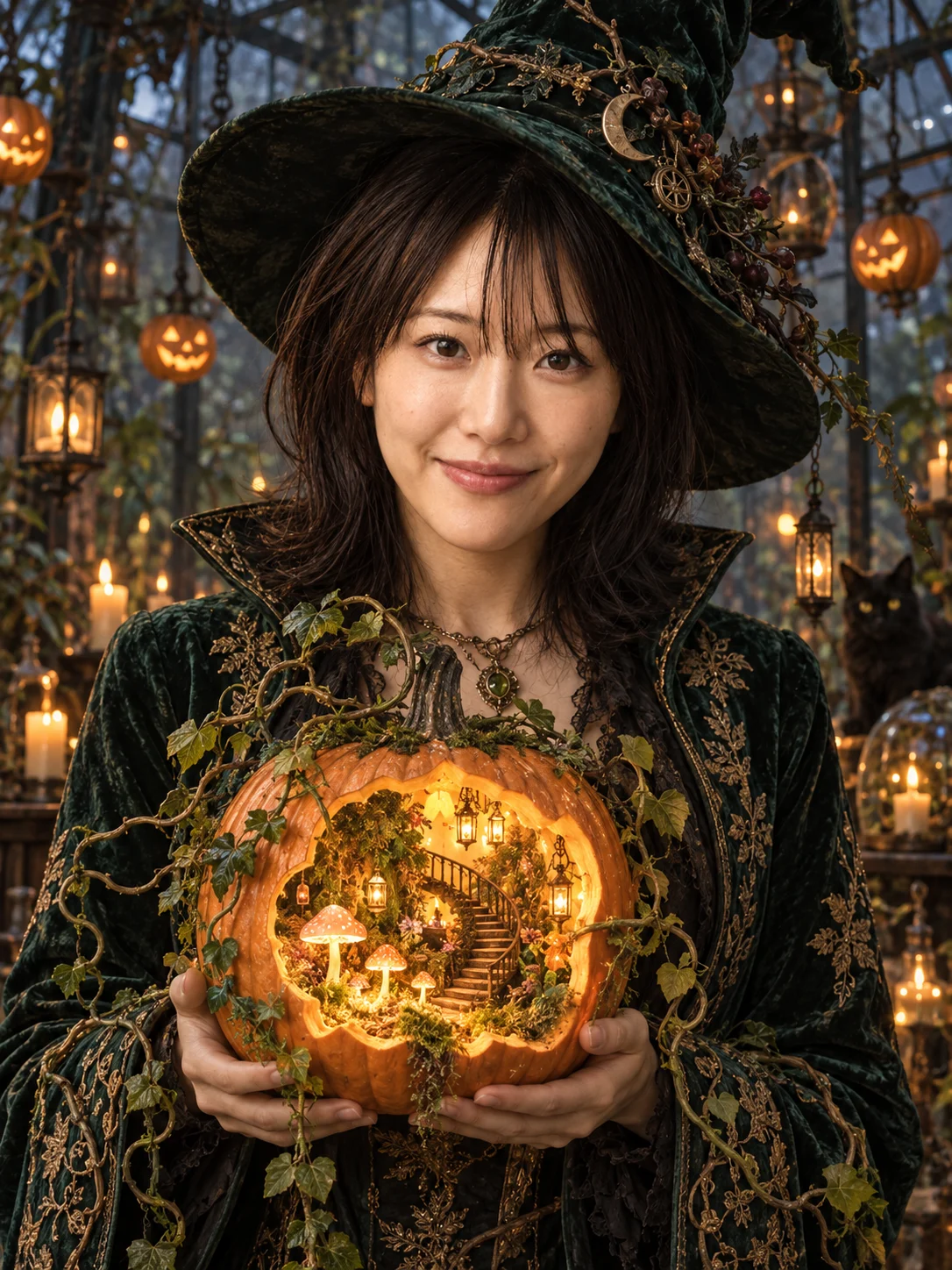 カボチャの中の魔法の庭