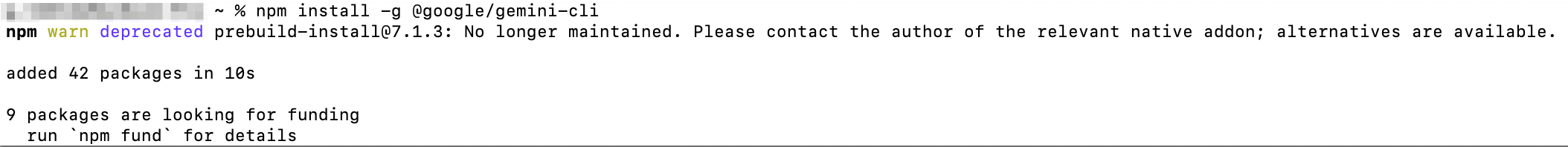 Install Gemini CLI