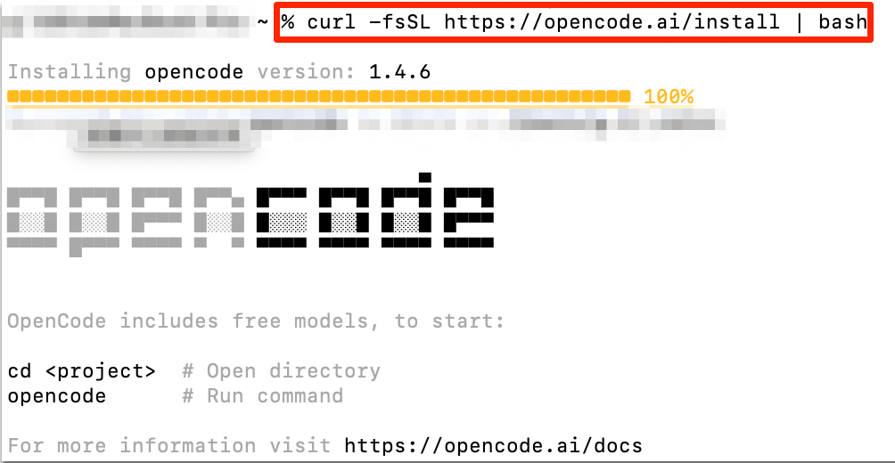 Install OpenCode