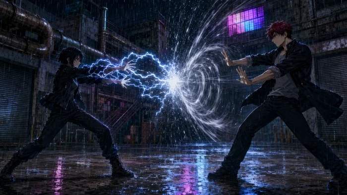 雷风对决・暴雨工厂中庭