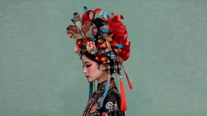 Guofeng Headdresses — Five-Keyframe Card Flip