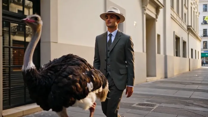 Motion Edit — Swap the Man and the Ostrich